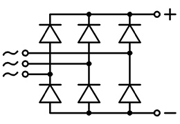 三相ダイオードブリッジ Circuit