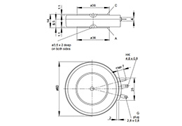 Thyristor T718N Outline