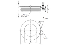 Thyristor T1601N Outline