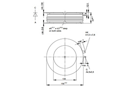 Thyristor T2301N Outline